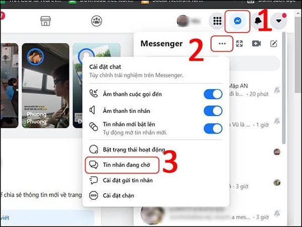 Cách xem tin nhắn hạn chế trên ứng dụng Messenger bằng máy tính