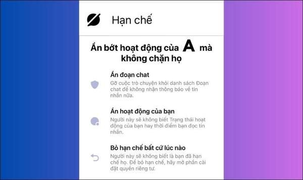 Tính năng đặc biệt hạn chế tin nhắn Messenger